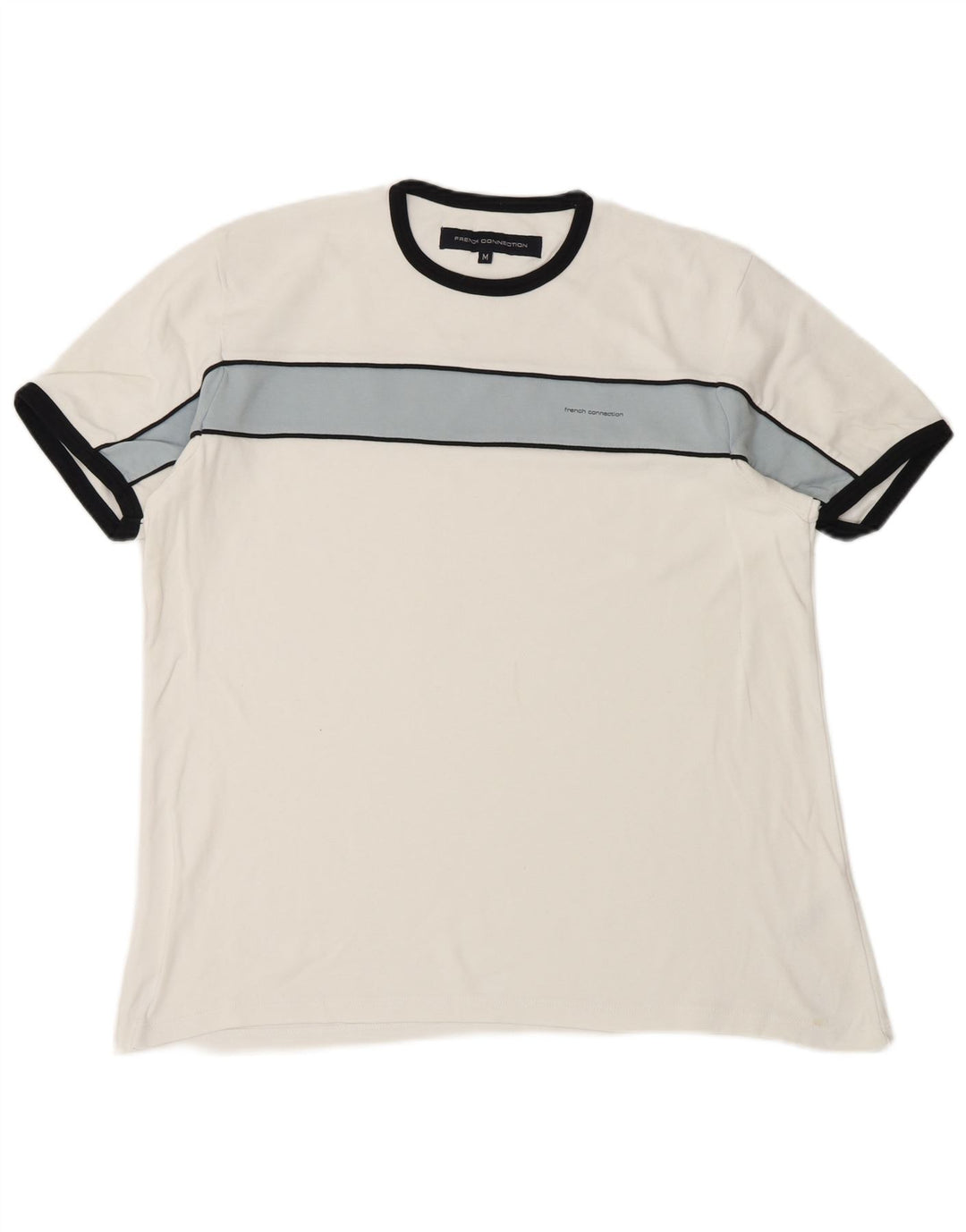 Ανδρικό T-Shirt French Connection Τοπ μεσαίο λευκό χρώμα, βαμβακερό