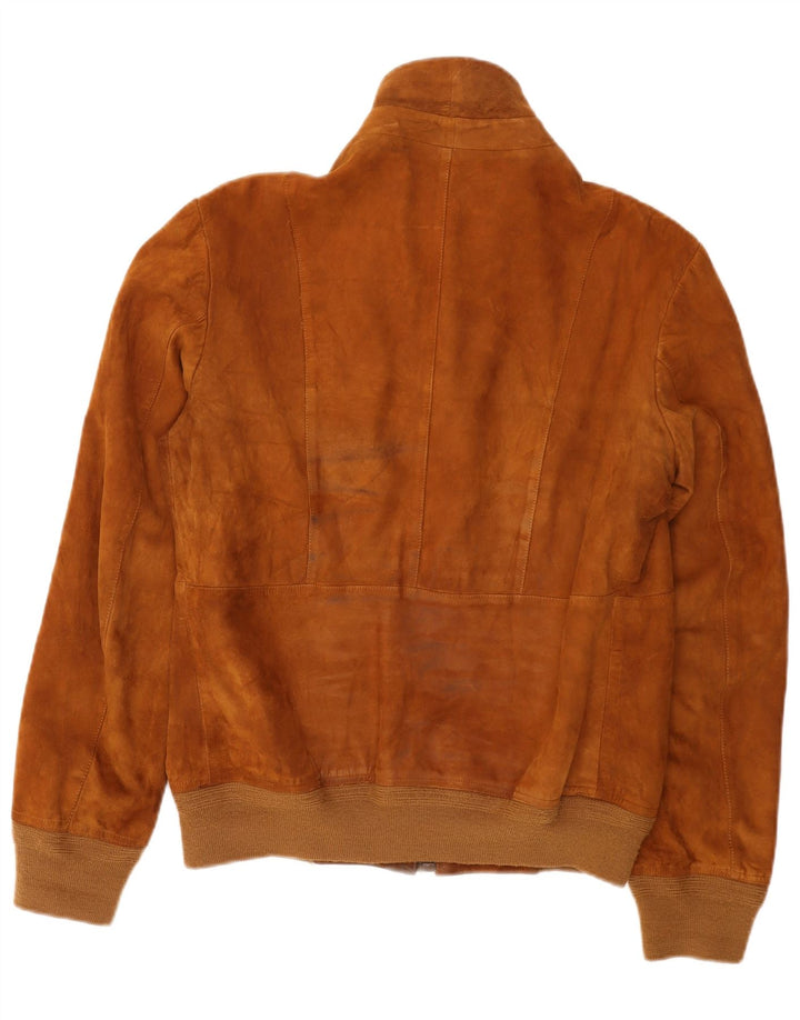 Vintage Ανδρικό Suede Bomber Jacket IT 52 XL Brown