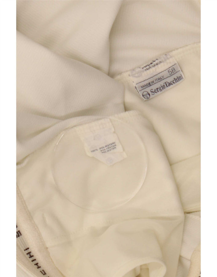 Sergio Tacchini Ανδρικό σορτς casual IT 58 4XL W40 Λευκό Πολυεστέρα