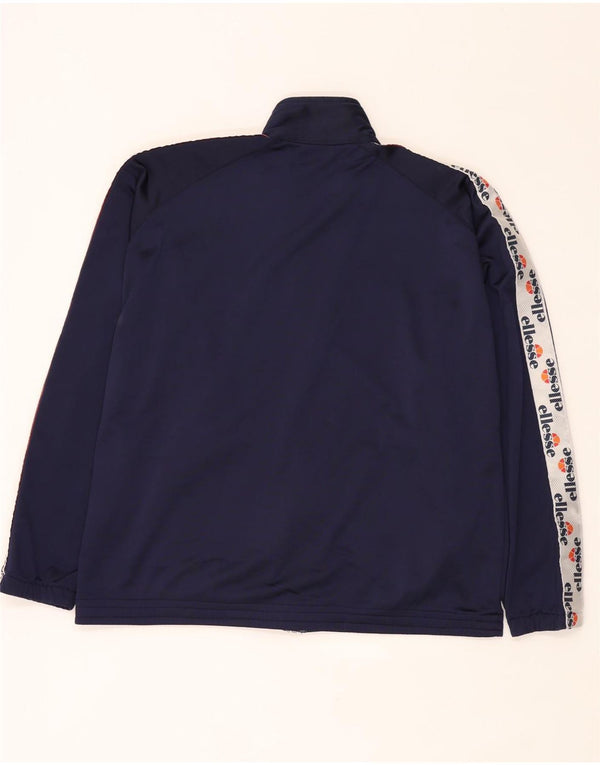 Ανδρική φόρμα γυμναστικής γραφική Ellesse Top Jacket Medium Navy Blue Colourblock