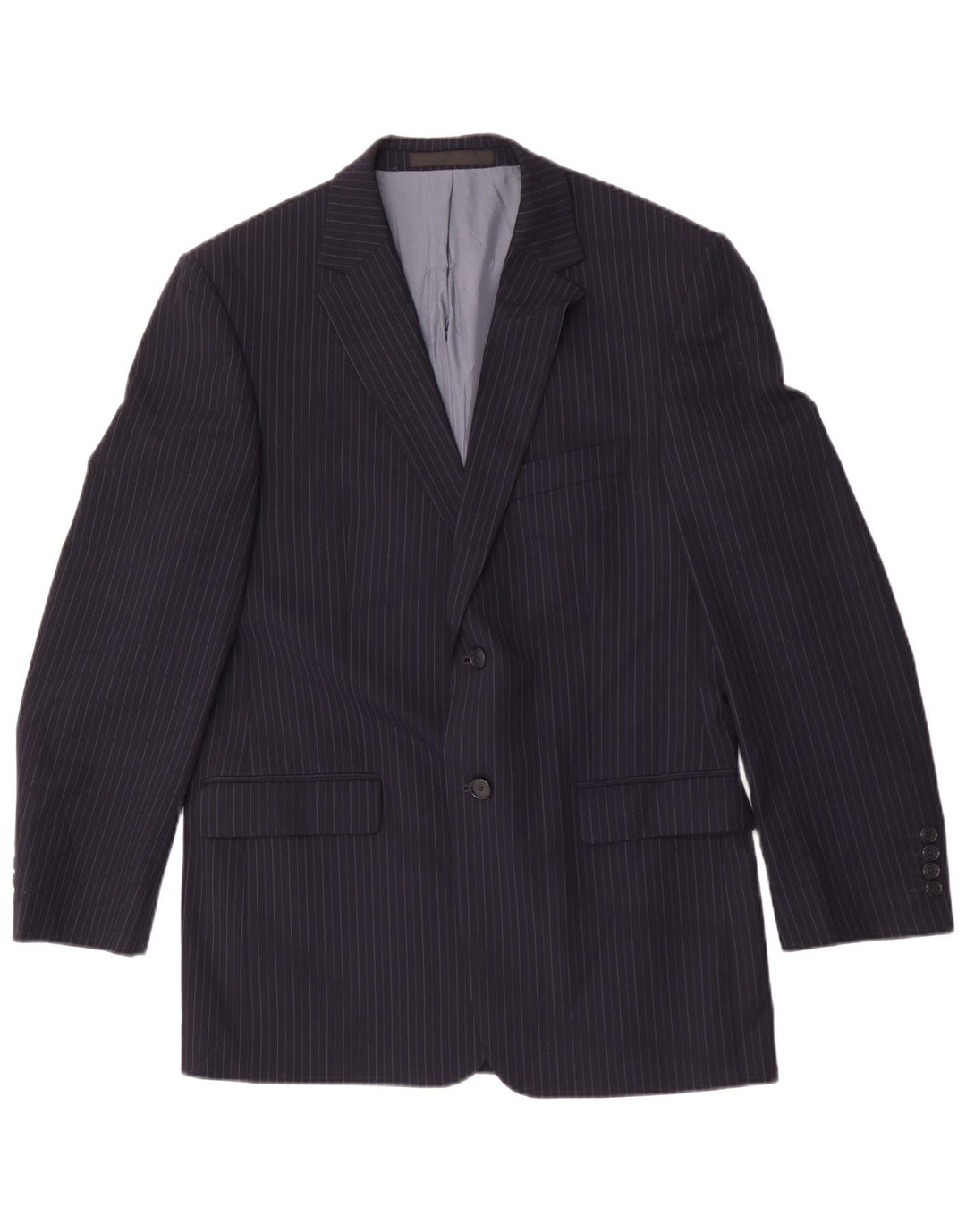 Marks & Spencer Γυναικείο σακάκι UK 40 Medium Navy Blue Pinstripe