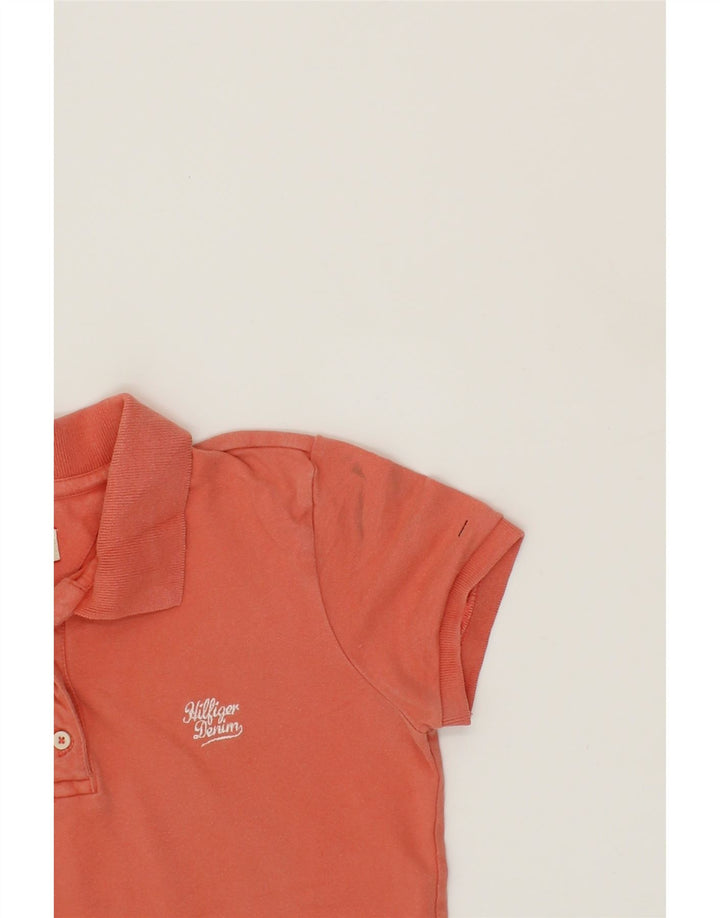 TOMMY HILFIGER Womens Polo Shirt UK 12 Medium Pink Vintage Tommy Hilfiger and Second-Hand Tommy Hilfiger from Messina Hembry 