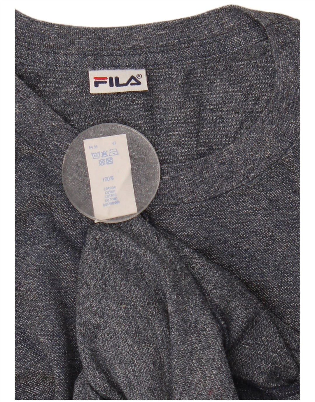 Ανδρικό T-Shirt Fila Top Large Navy Blue από βαμβάκι
