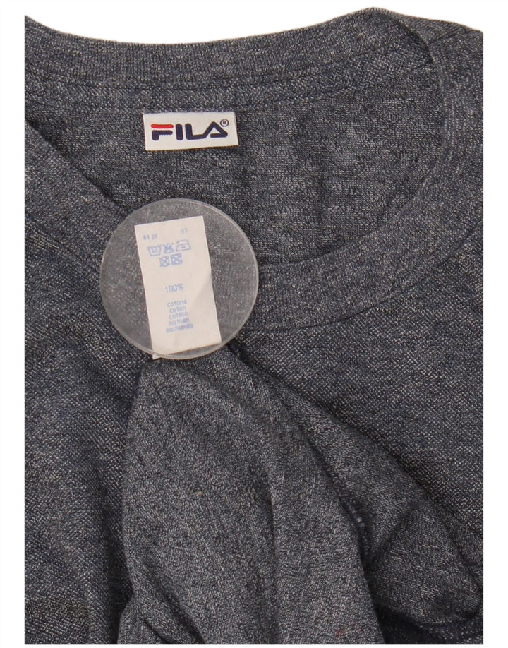 Ανδρικό T-Shirt Fila Top Large Navy Blue από βαμβάκι