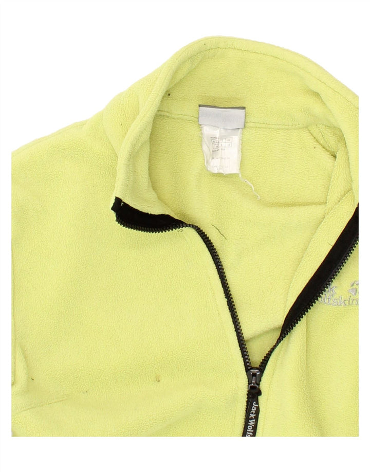 JACK WOLFSKIN Womens Loose Fit Fleece Jacket UK 10 Small Green Polyester Vintage Jack Wolfskin and Second-Hand Jack Wolfskin from Messina Hembry 
