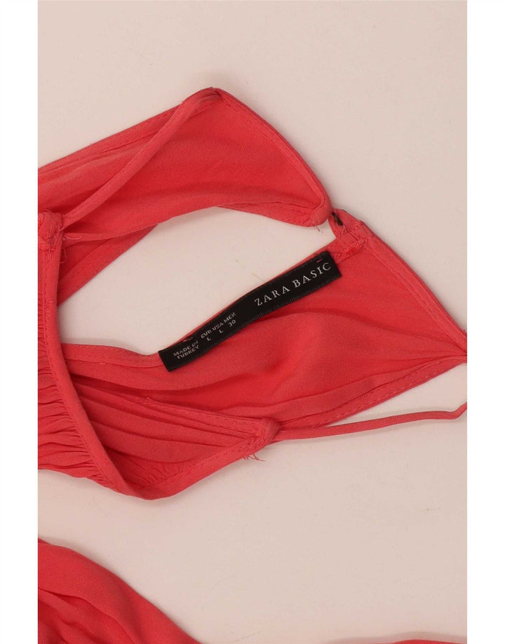 Zara Γυναικείο φόρεμα UK 14 Large Pink