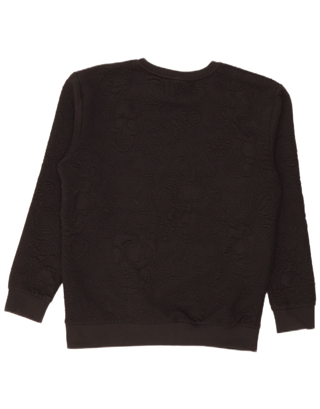Zara Ανδρικό Φούτερ Jumper Μεγάλο Μαύρο Floral Πολυεστέρας