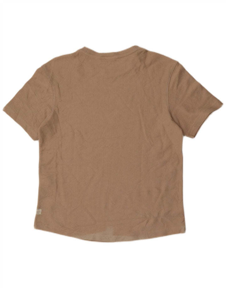 Ανδρικό T-Shirt Zara Τοπ μεσαίο μπεζ βαμβακερό