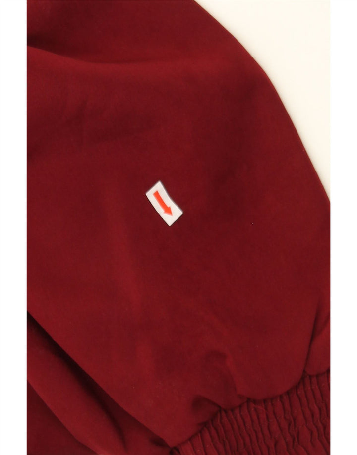 VINTAGE Womens Reversible Bomber Jacket UK 14 Medium Burgundy Vintage Vintage and Second-Hand Vintage from Messina Hembry 