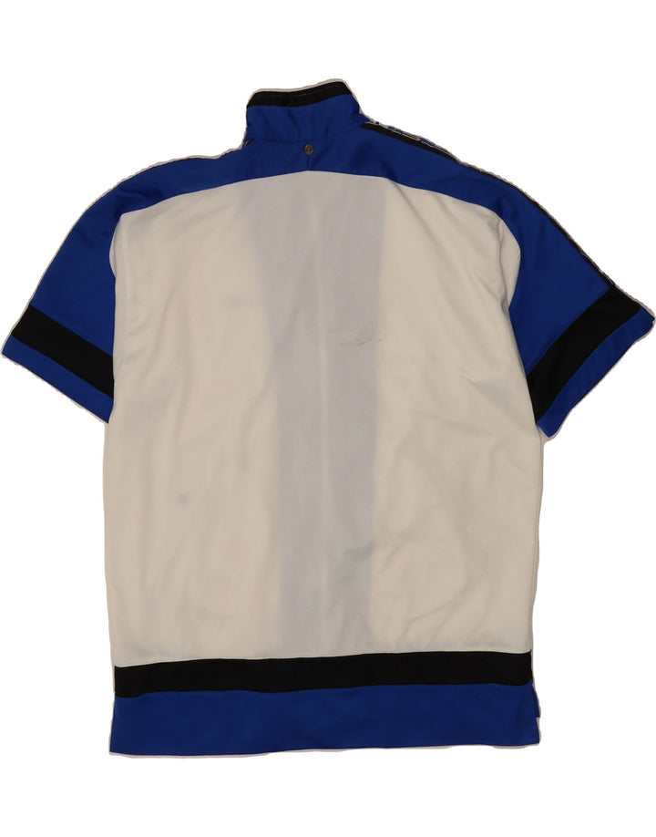 CHAMPION Mens Graphic Tracksuit Top Jacket XL White Colourblock Vintage Champion and Second-Hand Champion from Messina Hembry 