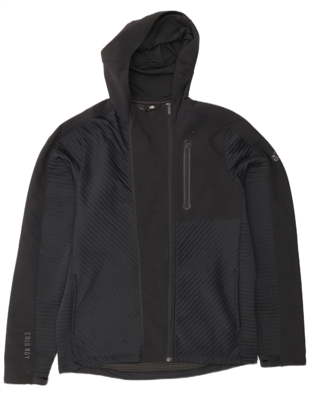Adidas Ανδρική αθλητική φόρμα με κουκούλα Top Jacket Μαύρο Πολυεστέρας