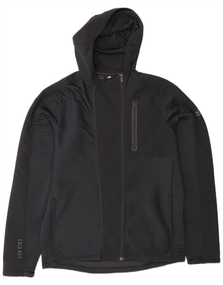Adidas Ανδρική αθλητική φόρμα με κουκούλα Top Jacket Μαύρο Πολυεστέρας