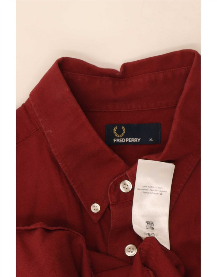Fred Perry Ανδρικό κοντομάνικο πουκάμισο XL βαμβακερό βαμβακερό