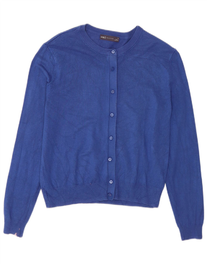 Marks & Spencer Γυναικεία ζακέτα Crop UK 12 μεσαία μπλε βισκόζη