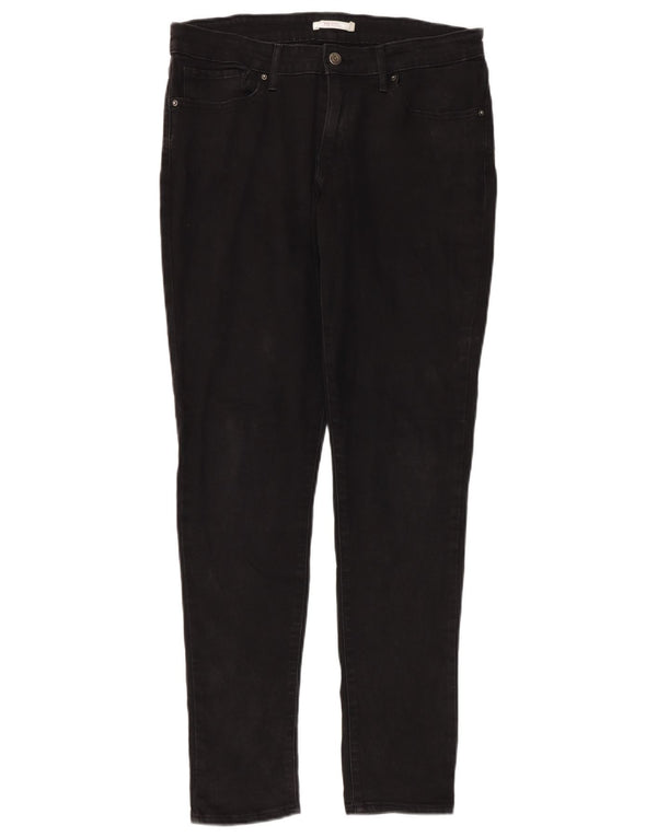 Levi's Womens 711 Skinny Jeans W31 L32 Μαύρο βαμβακερό