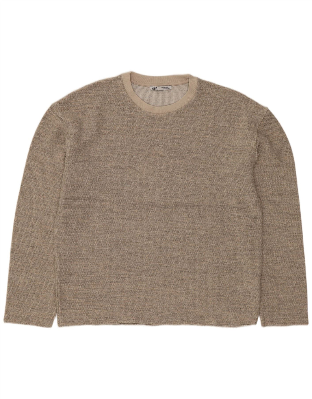 ZARA Γυναικείο φούτερ μεγάλου μεγέθους Jumper UK 14 Ακρυλικό μεσαίου γκρι