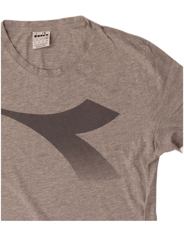 Ανδρικό γραφικό T-Shirt Diadora Top Large Grey