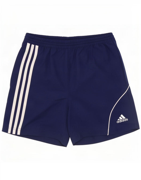 Adidas Boys Sports Shorts 11-12 Years Navy Blue Polyester