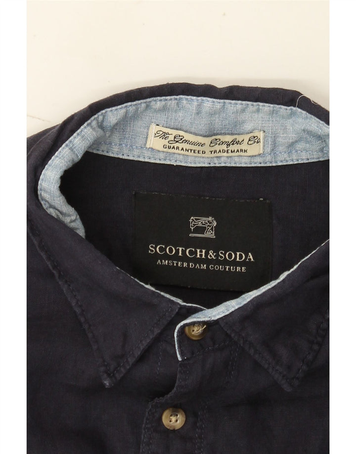 Scotch & Soda Ανδρικό πουκάμισο Amsterdam Couture Medium Navy Blue