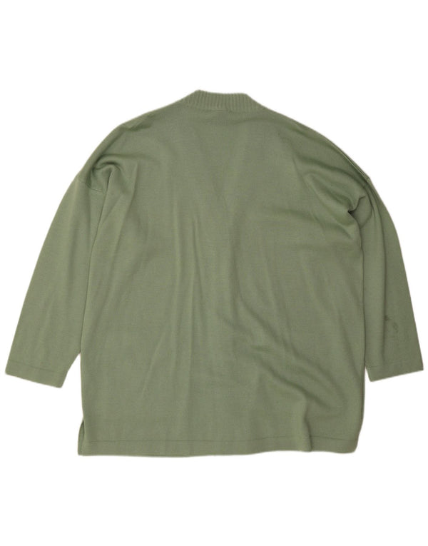 Luisa Spagnoli Γυναικεία ζακέτα UK 20 2XL μαλλί χακί