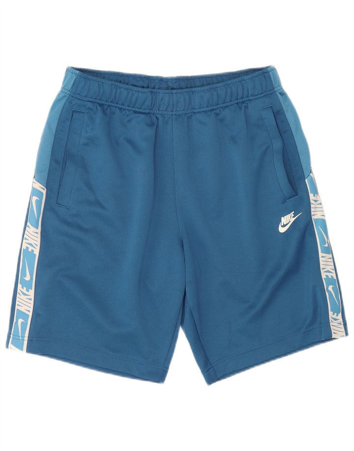Ανδρικά γραφικά αθλητικά σορτς Nike από μεσαίο μπλε πολυεστέρα