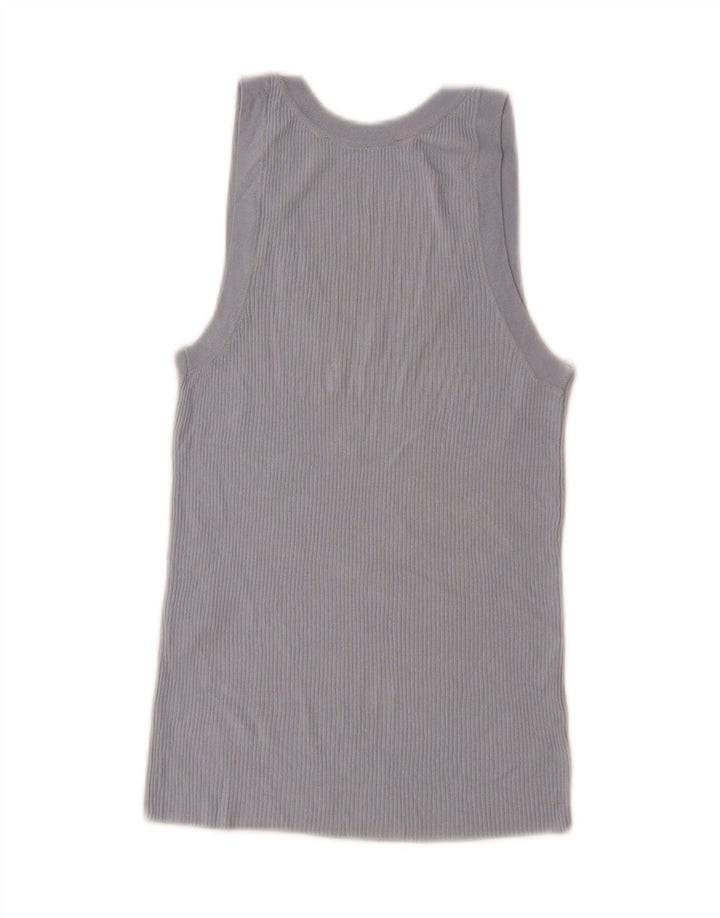 Zara Γυναικείο Γιλέκο Τοπ UK 10 Small Blue Viscose