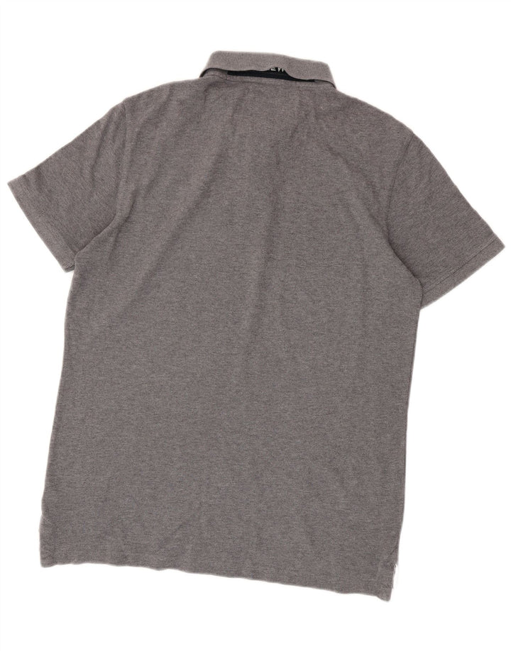 Ανδρικό μπλουζάκι πόλο Crew Clothing Μικρό γκρι βαμβακερό