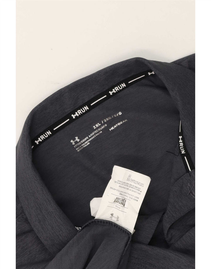 Under Armour Ανδρικό Πόλο Μπλουζάκι 2XL Γκρι Πολυεστέρας