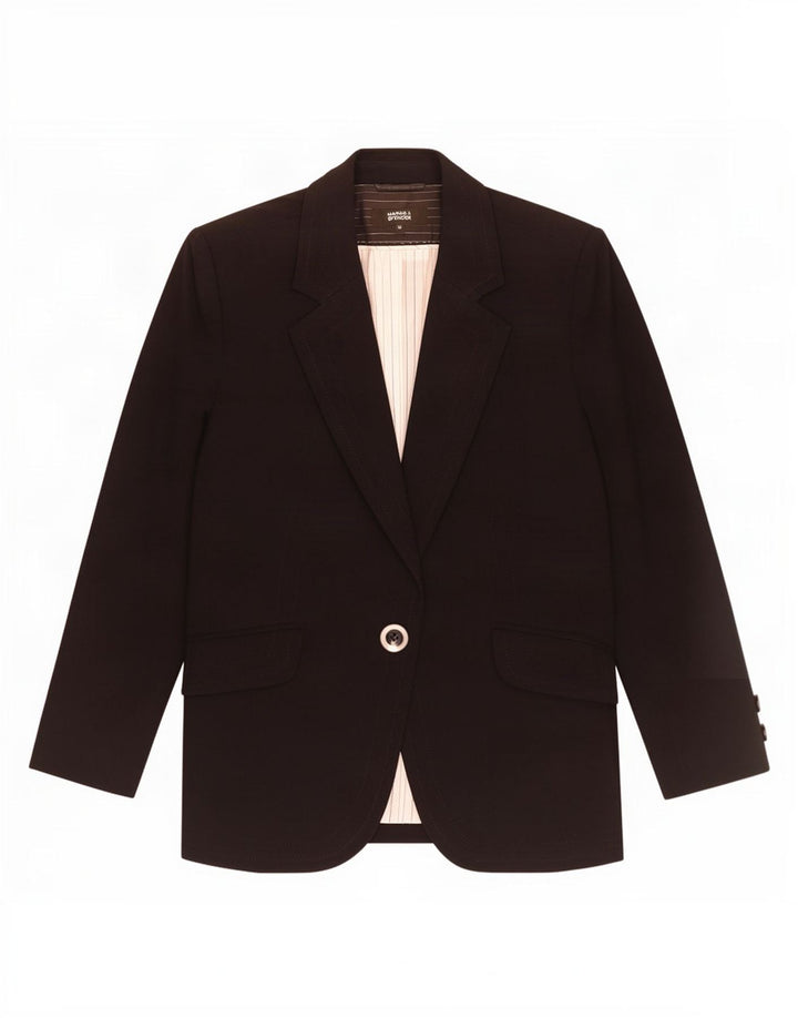 Marks & Spencer Γυναικείο Μπουφάν Blazer 12 Κουμπιού UK 12 Μεσαίου Μαύρου Πολυεστέρα