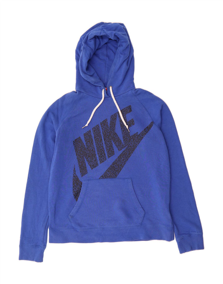 NIKE Mens Graphic Hoodie Jumper Large Blue Cotton Vintage Nike and Second-Hand Nike from Messina Hembry 