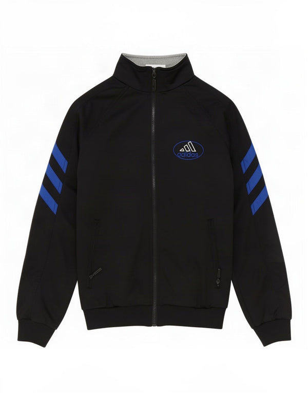 Κορυφαίο μπουφάν Adidas Boys Graphic αθλητική φόρμα 11-12 ετών Μαύρο Colourblock