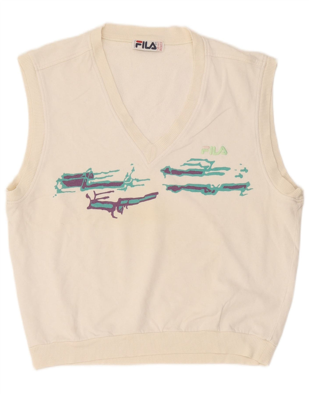 Fila Ανδρικό Γραφικό Γιλέκο Tank Top IT 52 Large White