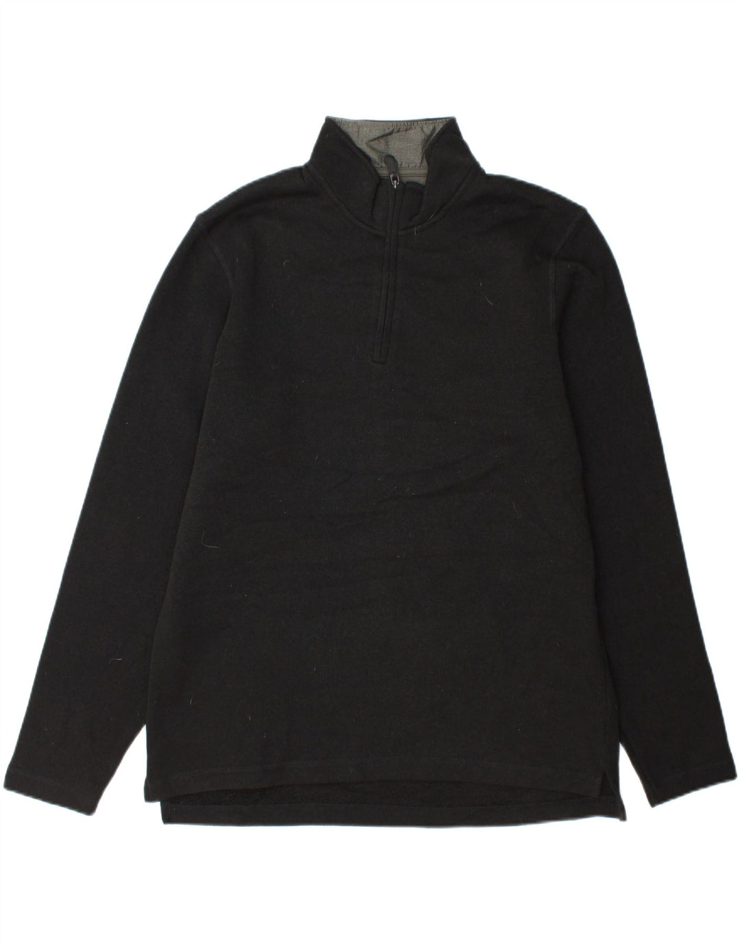 WRANGLER Mens Zip Neck Sweatshirt Jumper Medium Black Polyester Vintage Wrangler and Second-Hand Wrangler from Messina Hembry 