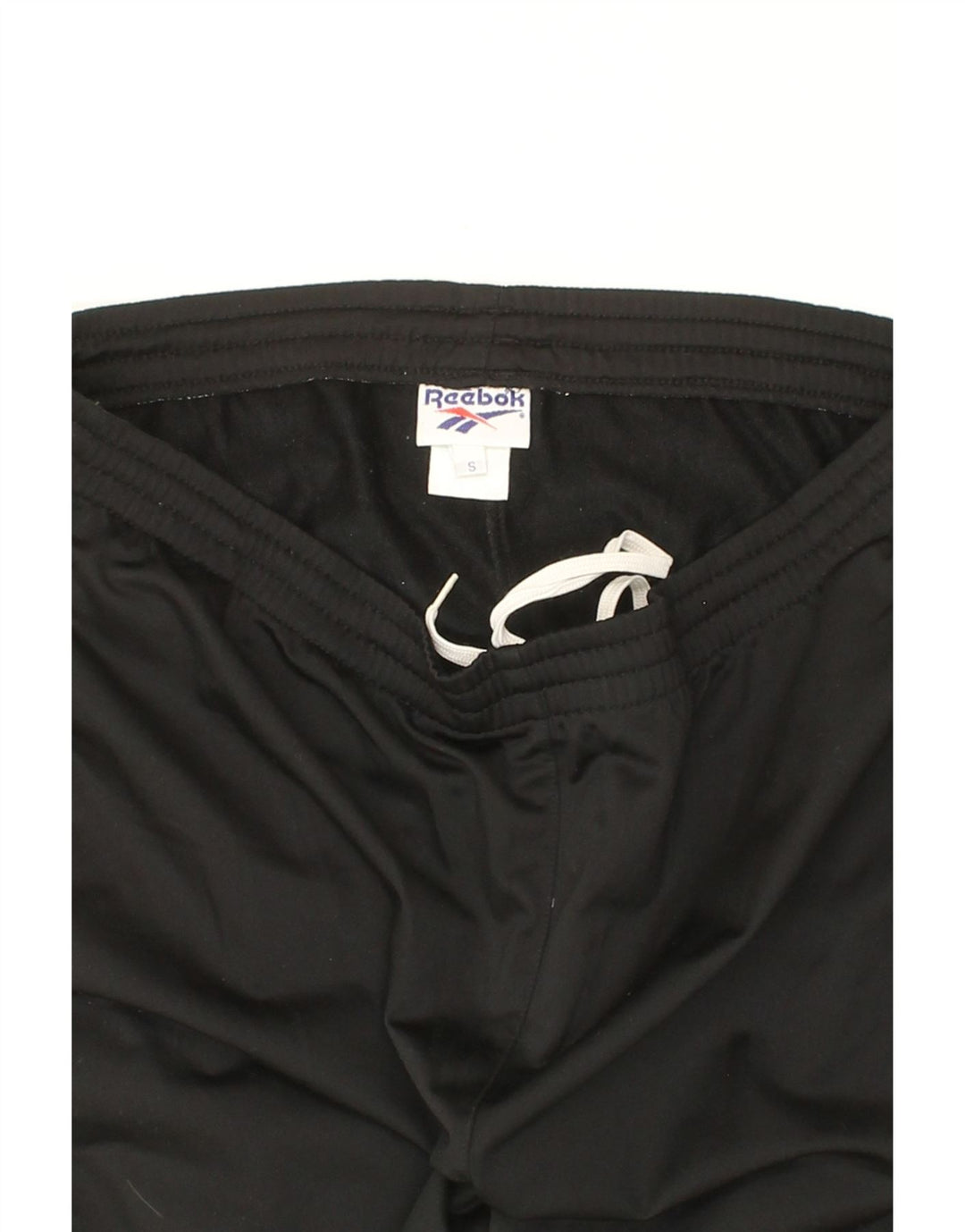 REEBOK Mens Tracksuit Trousers Small Black Polyester Vintage Reebok and Second-Hand Reebok from Messina Hembry 