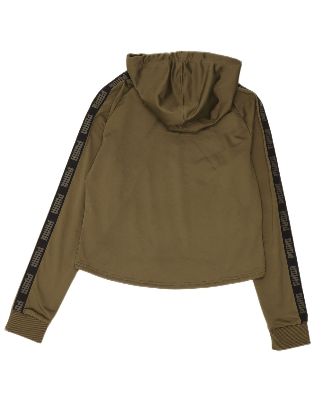 Puma Γυναικείο Γραφικό Hoodie Jumper UK 14 Medium Khaki Polyester