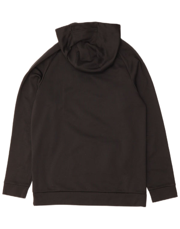 Ανδρικά γραφικά κουκούλα Nike Therma-Fit Μικρός μαύρος πολυεστέρας