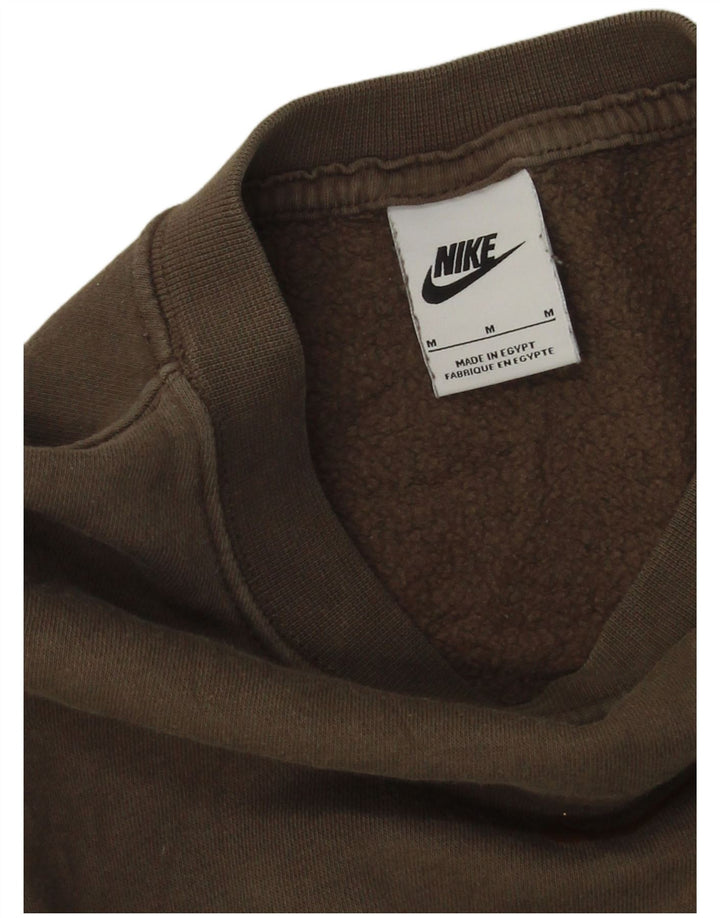 Γυναικείο φούτερ μεγάλου μεγέθους Nike Jumper UK 14 Μεσαίο καφέ χρώμα