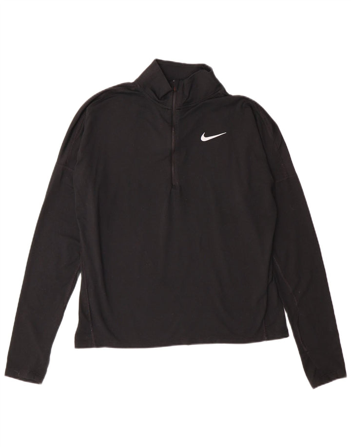 Γυναικεία NIKE Dri Fit με φερμουάρ πουλόβερ φόρμα Top 10 Small Black