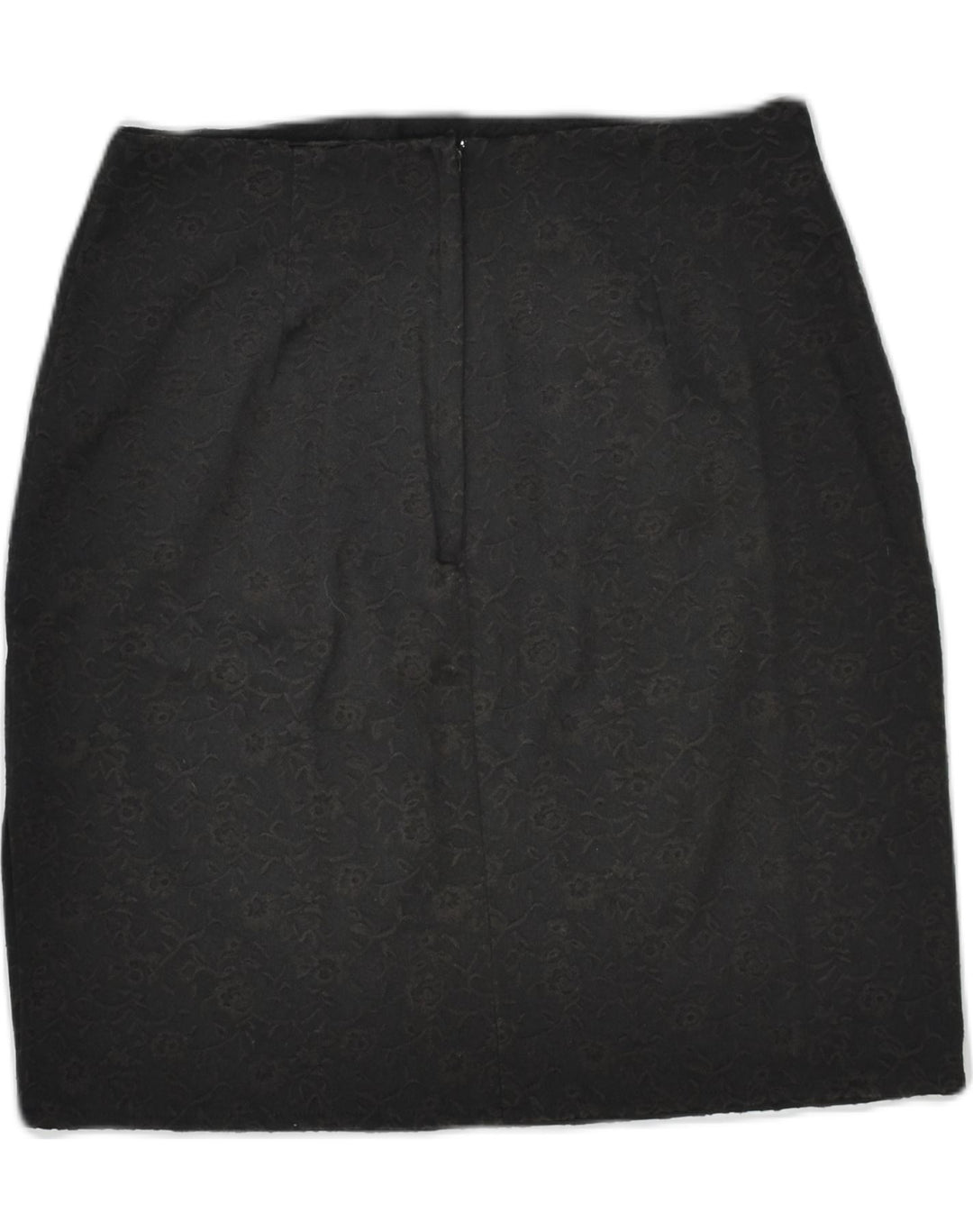 ETAM Womens Pencil Skirt UK 12 Medium W28 Brown Floral Viscose | Vintage Etam | Thrift | Second-Hand Etam | Used Clothing | Messina Hembry 
