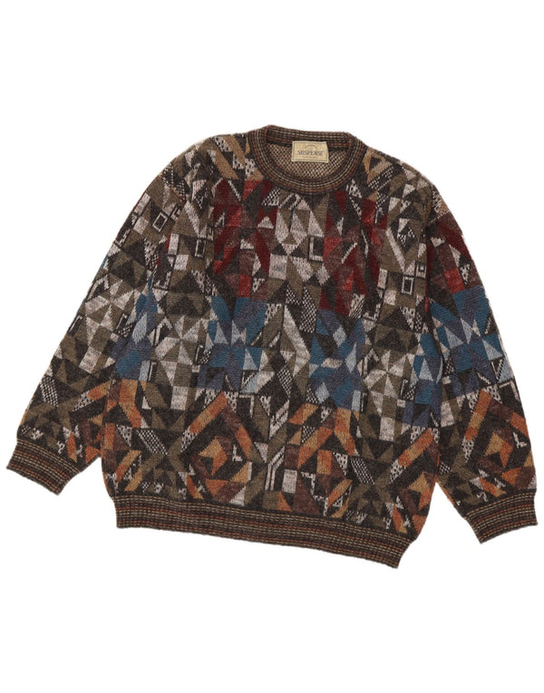 Ανδρικό πουλόβερ Suspense Crew Neck Jumper IT 48 Medium πολύχρωμο γεωμετρικό