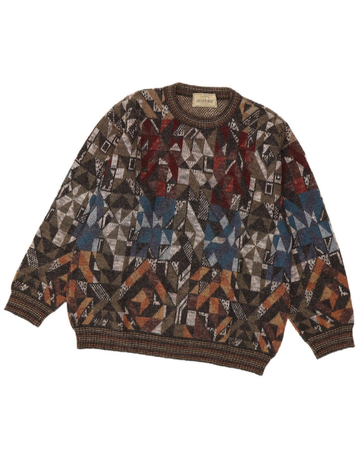 Ανδρικό πουλόβερ Suspense Crew Neck Jumper IT 48 Medium πολύχρωμο γεωμετρικό