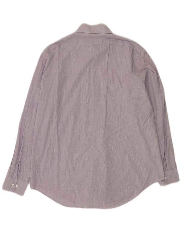 CALVIN KLEIN Ανδρικό πουκάμισο Slim Fit Size 16 1/2 Large Purple Check Cotton