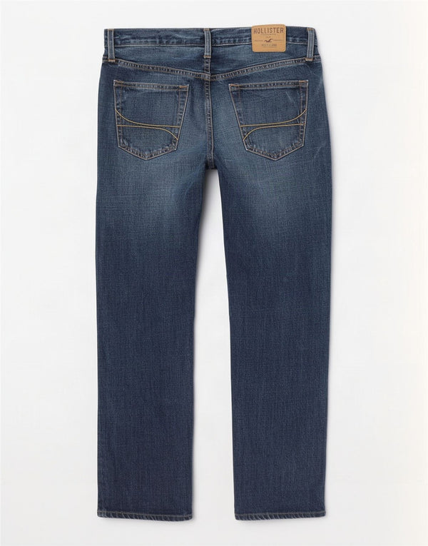 Ανδρικό τζιν ίσιο Hollister W32 L30 Navy Blue Cotton
