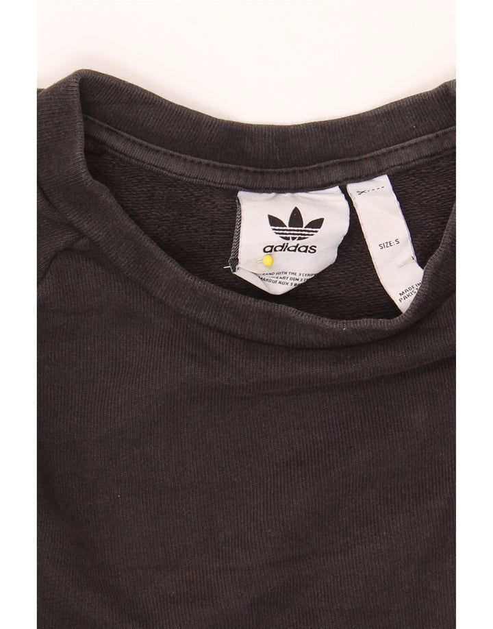 ADIDAS Mens Sweatshirt Jumper Small Black Cotton Vintage Adidas and Second-Hand Adidas from Messina Hembry 