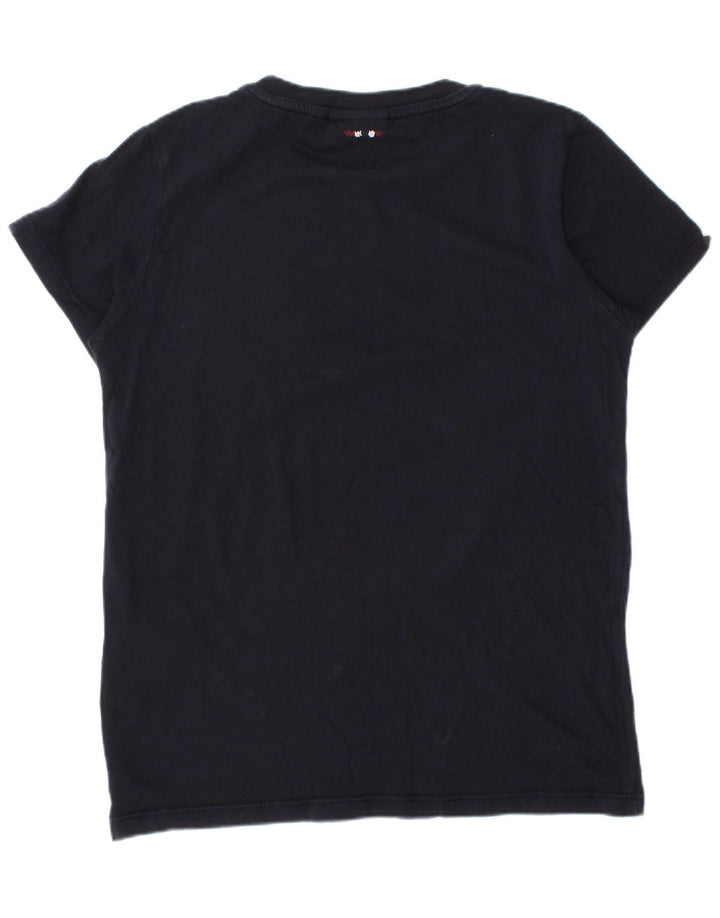 NAPAPIJRI Αγόρι Γεωγραφικό Γραφικό T-Shirt 7-8 ετών Navy Blue βαμβακερό