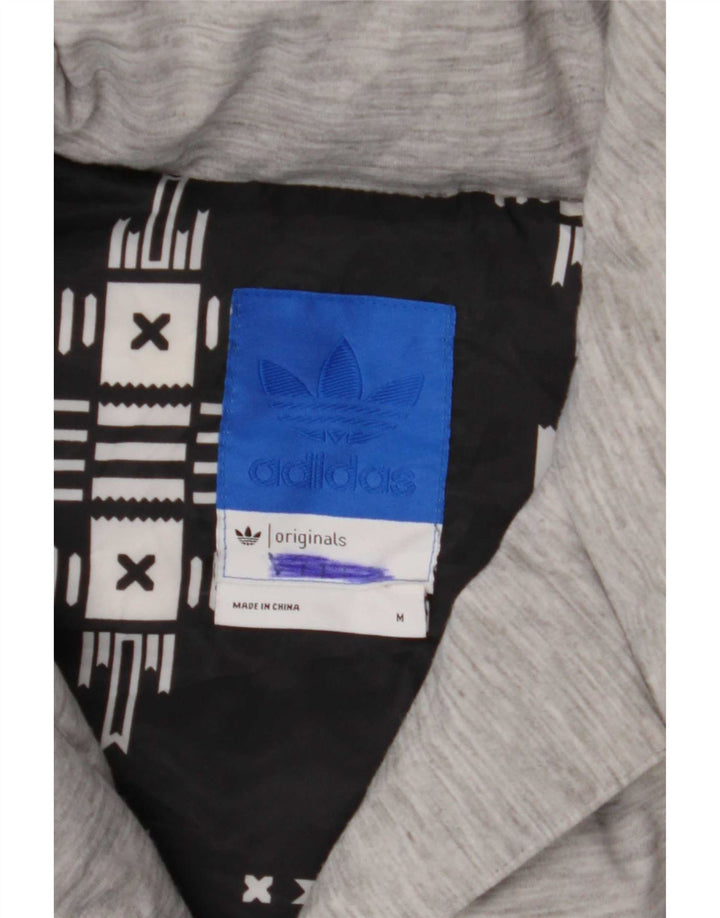 Γυναικείο τζάκετ Adidas Crop padded UK 14 Medium Grey Colorblock Polyamide