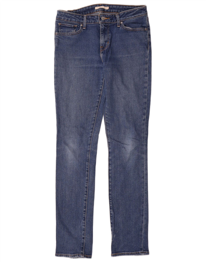 Levi's Womens 712 Slim Jeans W29 L32 Blue Cotton