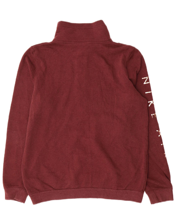 Γυναικεία φούτερ με γραφικά υπερμεγέθη Nike Jumper UK 10 Small Burgundy