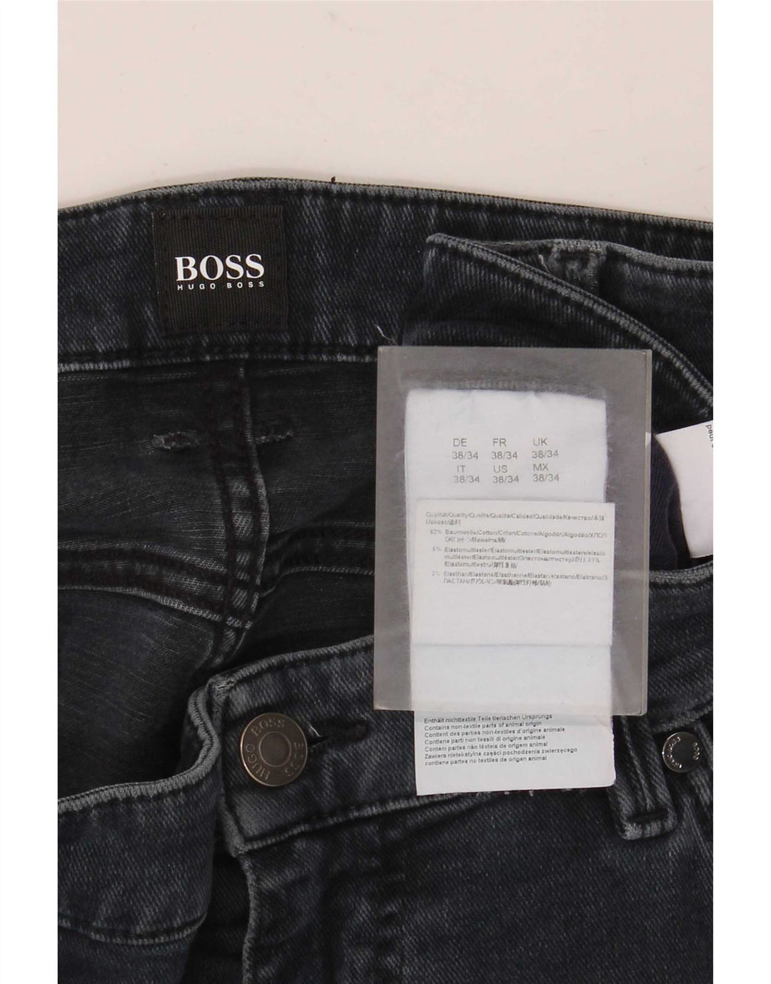 Ανδρικό τζιν Hugo Boss Slim W38 L34 Μπλε βαμβακερό