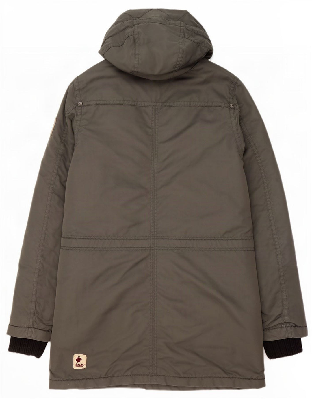 KHUJO Ανδρικό μπουφάν Parka με κουκούλα UK 36 Small Green Polyester